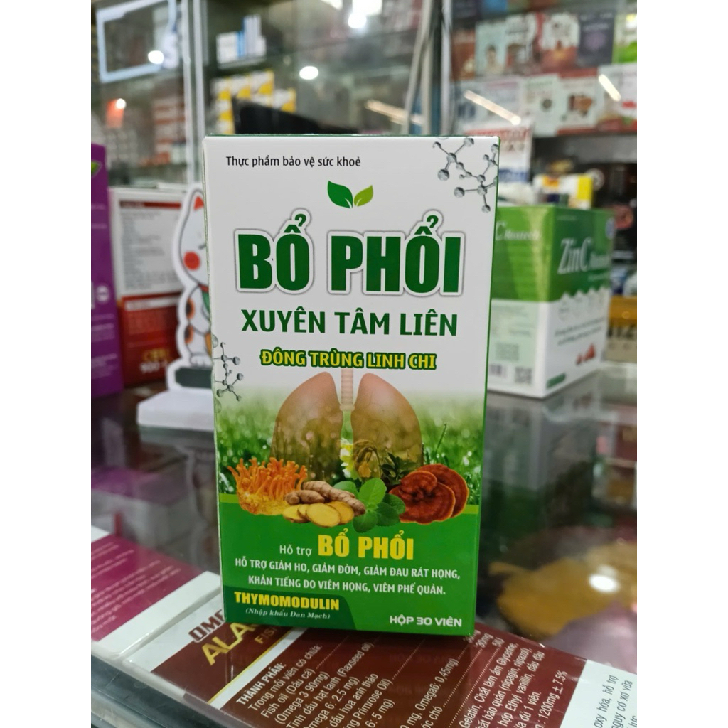 _Xuyên Tâm Liên bổ phổi_Hậu.c0vid. Giúp bổ phổi, nhuận phế, giảm ho. phòng trừ các vấn đề về phổi do