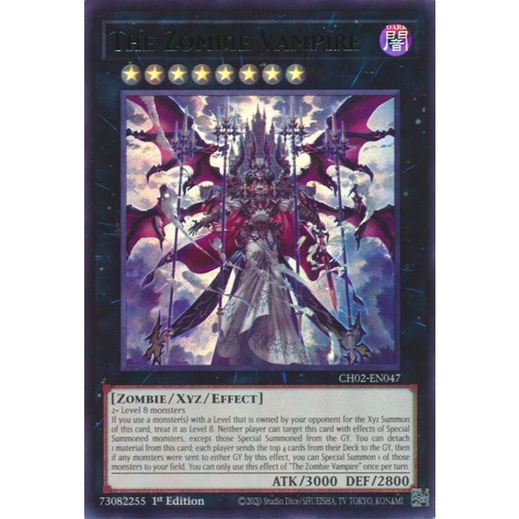 Thẻ Bài Yugioh CH02-EN047 - The Zombie Vampire - XYZ Monster - Ultra Rare