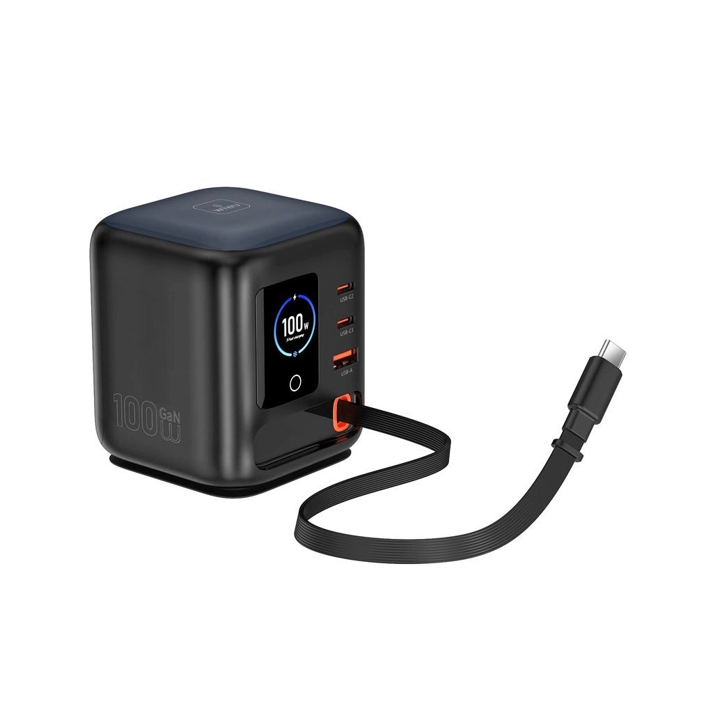 Trạm Sạc Để Bàn Đa Năng WI-G039 100W GaN WARRIOR – Thế Hệ Mới WIWU