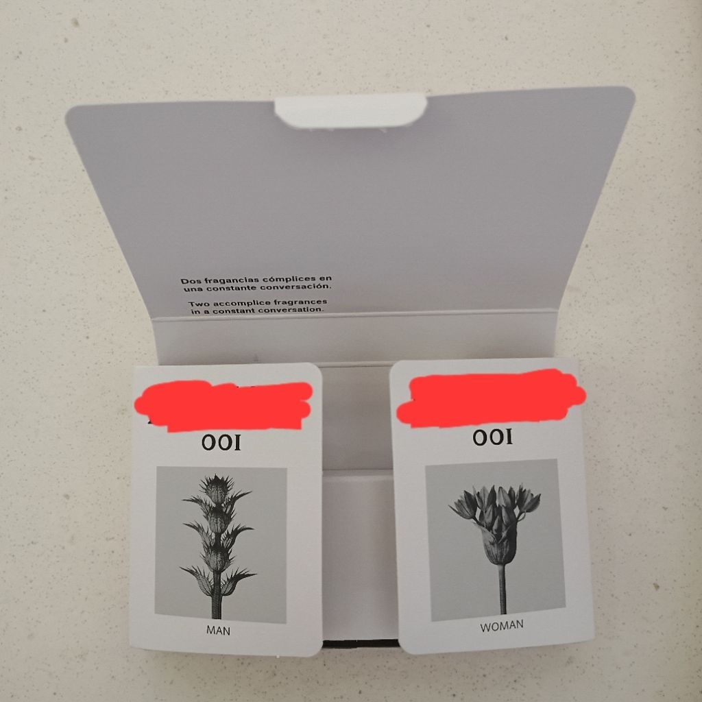 [Chính Hãng] Combo 2 vial nước hoa 001 Woman và 001 Man 3ml