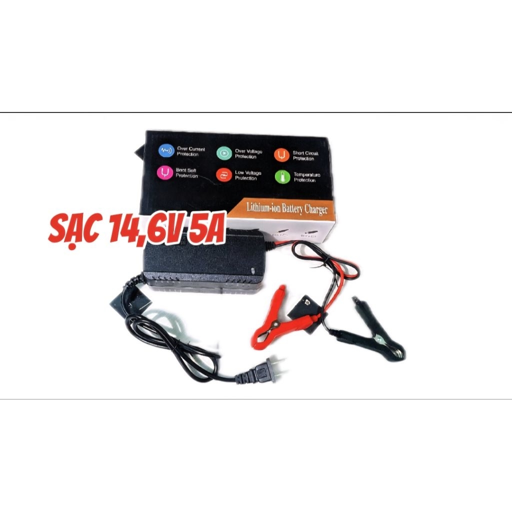 Bộ sạc bình pin 12v 15ah đến 45ah hệ 4s chuyên dùng sạc cho các dòng pin 32140 hoặc 32140