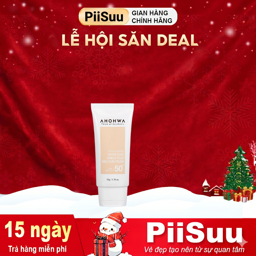 Kem Chống Nắng AHOHWA Mild Sun Cream Nâng Tone SPF 50+ PA++++