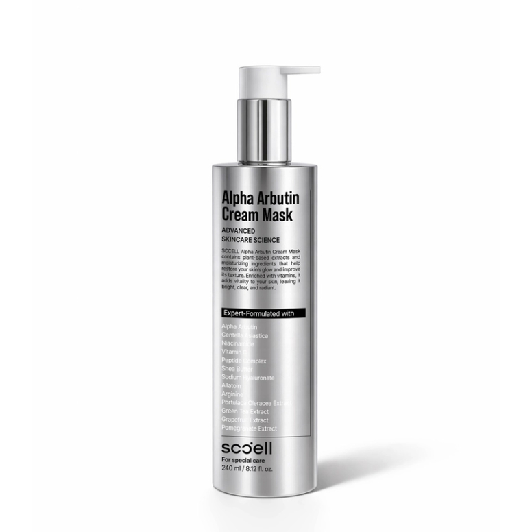 Mặt Nạ Dưỡng Sáng SCCELL Alpha Arbutin Cream Mask - Kết Cấu Dạng Kem, Dễ Tán, Hỗ Trợ Dưỡng Ẩm Và Phụ