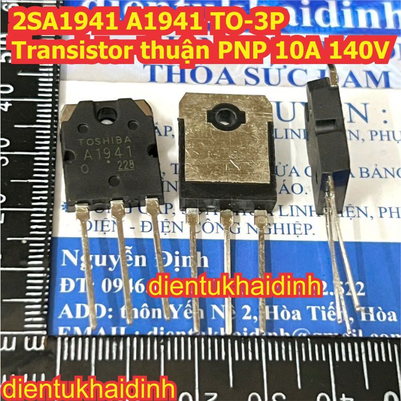 2 con 2SA1941 A1941 TO-3P Transistor thuận PNP 10A 140V kde3751