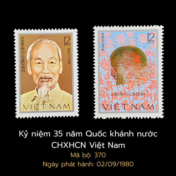 [370] Tem lẻ "Kỷ niệm 35 năm Quốc khánh nước CHXHCN Việt Nam" - Tem bưu chính - tem sưu tầm Việt Nam