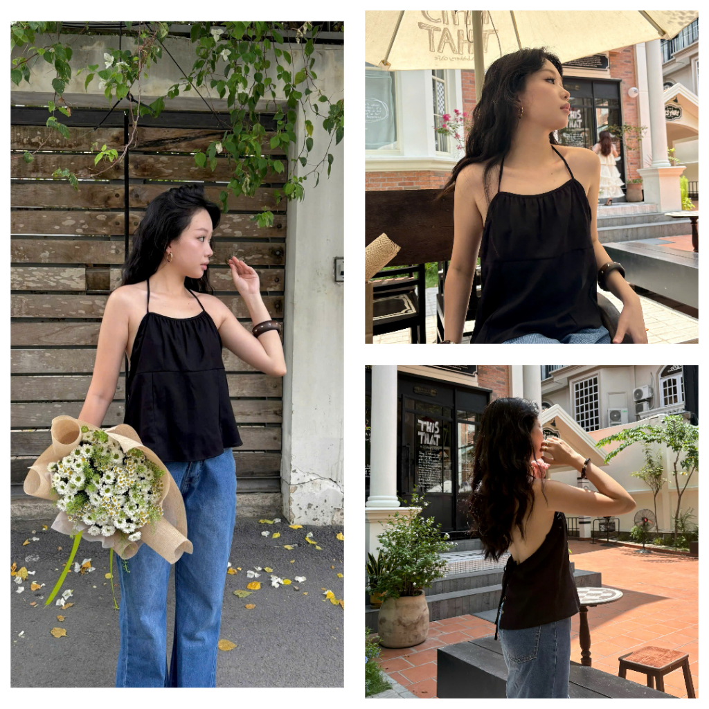 BLAKE TOP áo 2 dây hở lưng quyến rũ