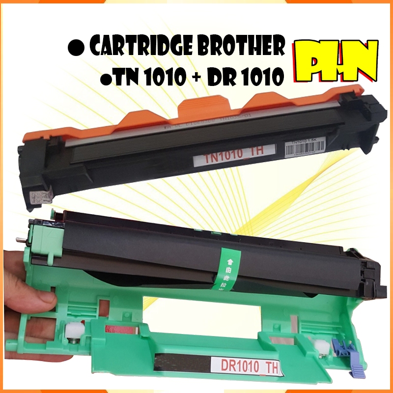 Hộp mực Brother DCP 1602 mã TN1010/DR1010, TN1111/DR1111, DR1018/TN1018 có sẵn mực in và trống drum.