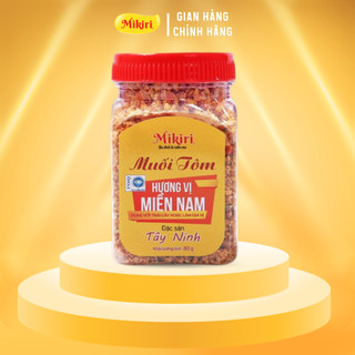Muối Tôm Tây Ninh Mikiri Hủ 80g - Vị Cay Thơm Mặn Ngọt Đậm Đà, Chấm Trái Cây, Hải Sản Siêu Cuốn