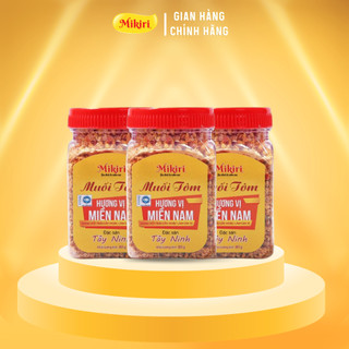 Muối Tôm Tây Ninh Mikiri Hủ 80g - Vị Cay Thơm Mặn Ngọt Đậm Đà, Chấm Trái Cây, Hải Sản Siêu Cuốn