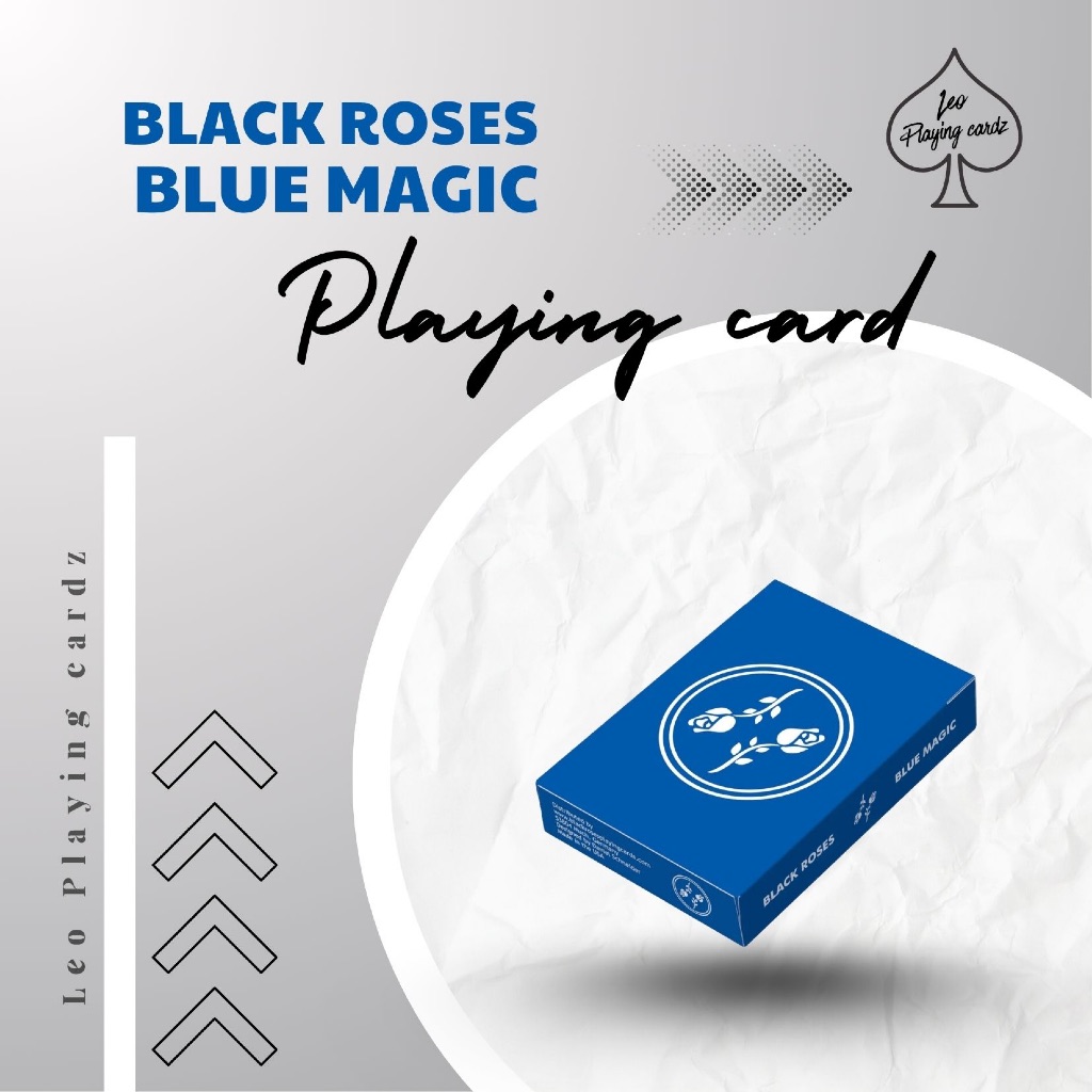 Bộ bài tây, sưu tầm BLACK ROSES BLUE MAGIC playing card