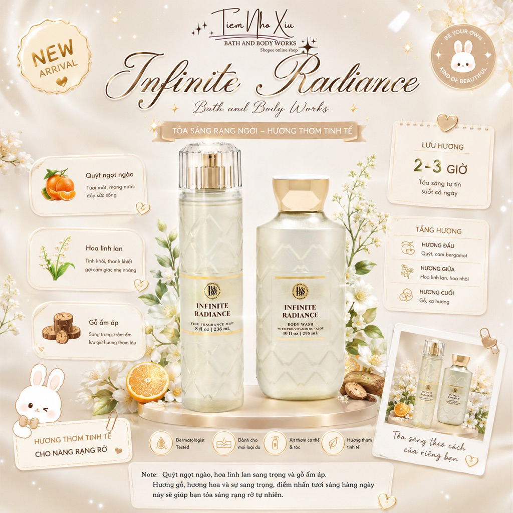 INFINITE RADIANCE FULLSIZE - BATH AND BODY WORKS