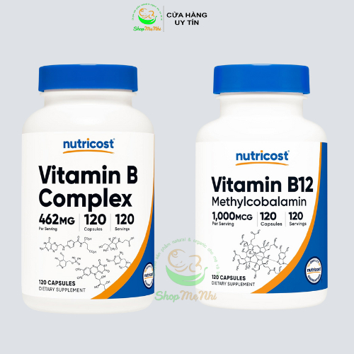 Vitamin b12 Nutricost 1000mcg 2000mcg b complex plus viên ngậm b12 solgar b 50.