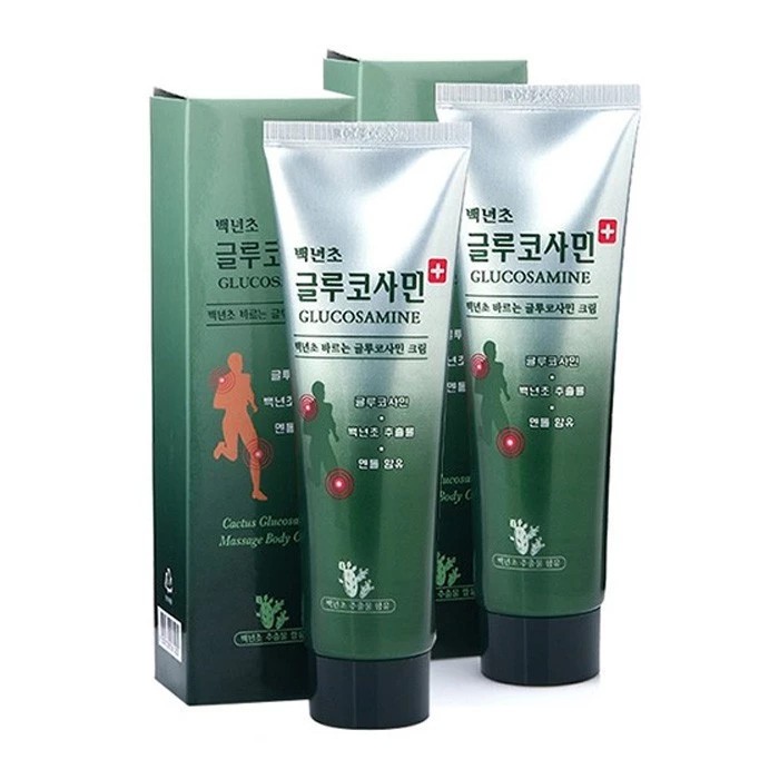 Combo 2 Tuýp Dầu Lạnh Xoa Bóp Cactus Glucosamine Massage Body Cream Hàn Quốc 150ml Giúp Giảm Đau - J