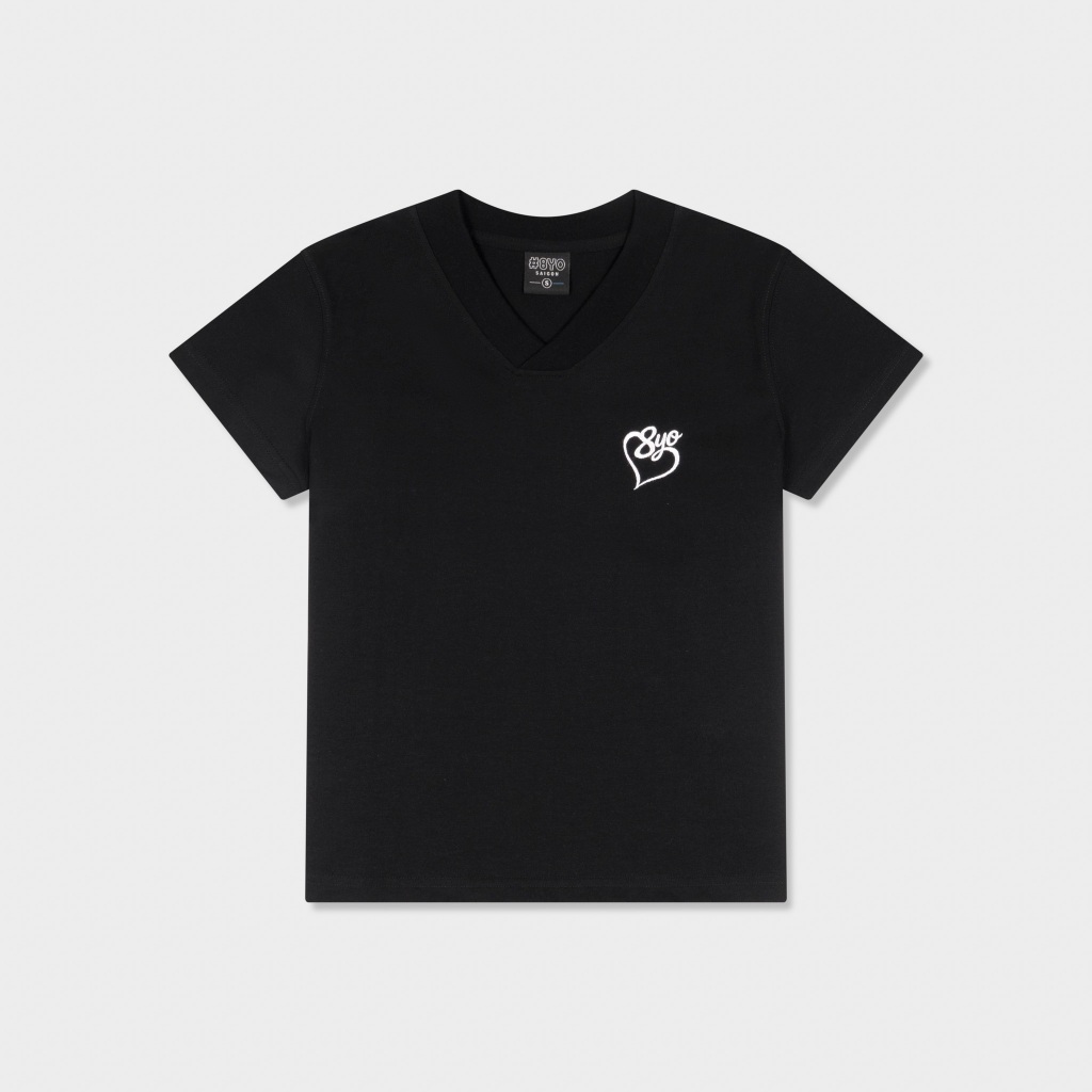 Áo Baby Tee Cổ Tim Thêu 8YO HEART Cotton Mềm Mịn Mát - Áo Baby Tee Local Brand Chính Hãng | BigBuy360 - bigbuy360.vn