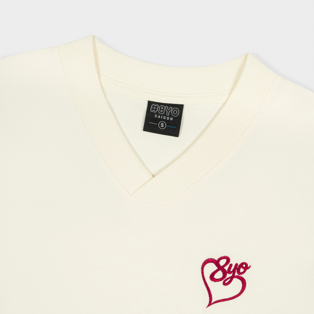 Áo Baby Tee Cổ Tim Thêu 8YO HEART Cotton Mềm Mịn Mát - Áo Baby Tee Local Brand Chính Hãng | BigBuy360 - bigbuy360.vn