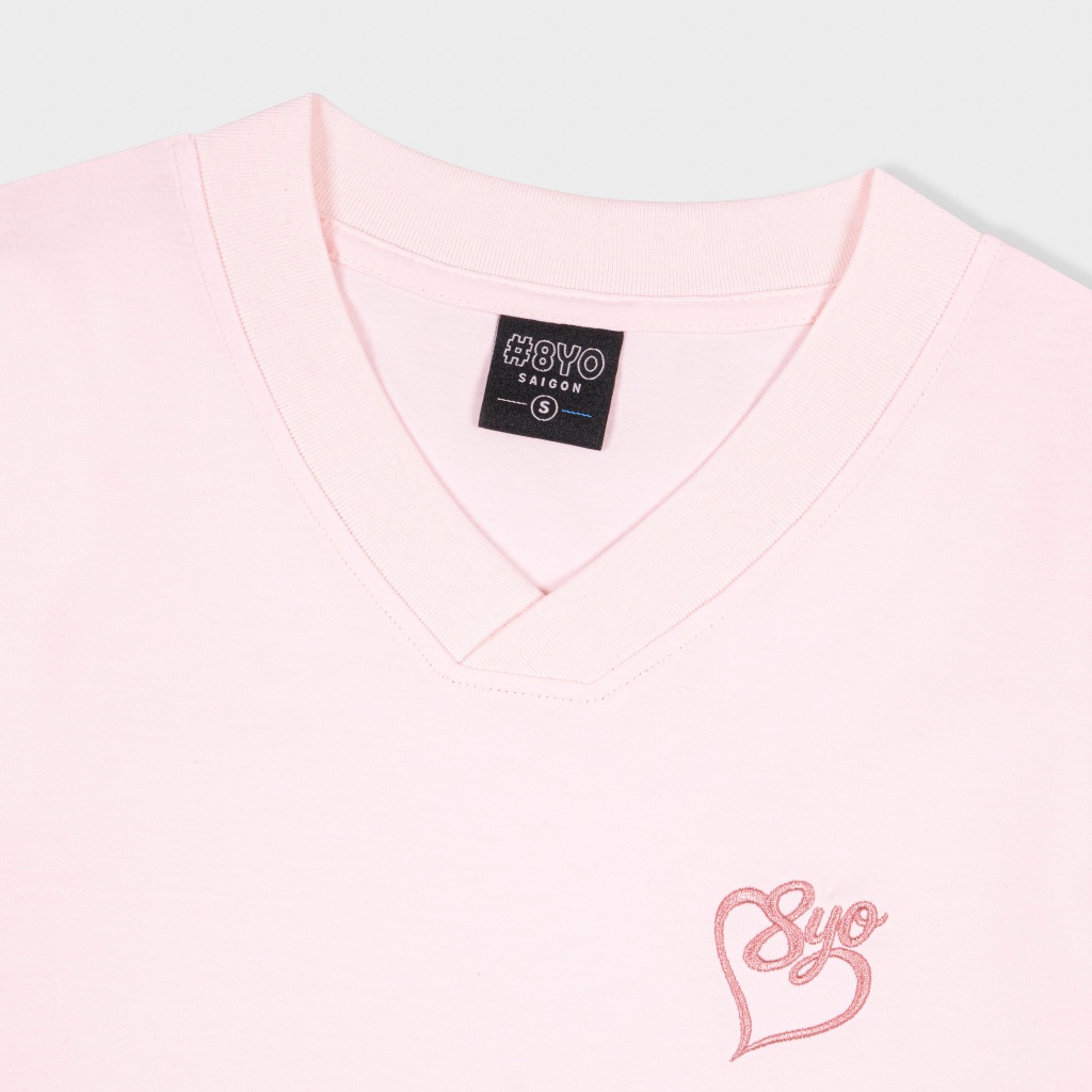 Áo Baby Tee Cổ Tim Thêu 8YO HEART Cotton Mềm Mịn Mát - Áo Baby Tee Local Brand Chính Hãng | BigBuy360 - bigbuy360.vn