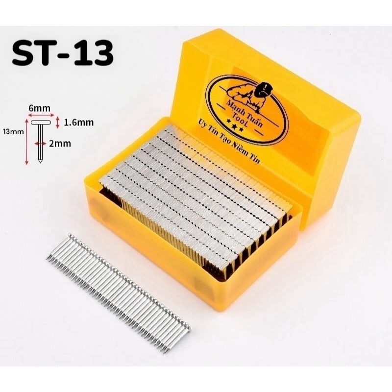 Đinh betong ST13 Hộp 1000 Đinh - Dùng cho Máy bắn Đinh Điện,Dụng cụ hỗ trợ Đóng Đinh ST18
