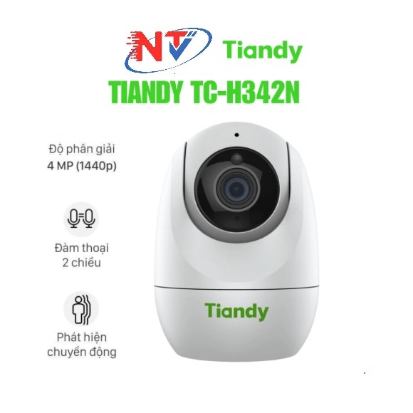 Camera Trong Nhà Tiandy TC-H332N / H342N Xoay Trong Nhà, Đàm Thoại 2 Chiều - Bảo hành 2 năm