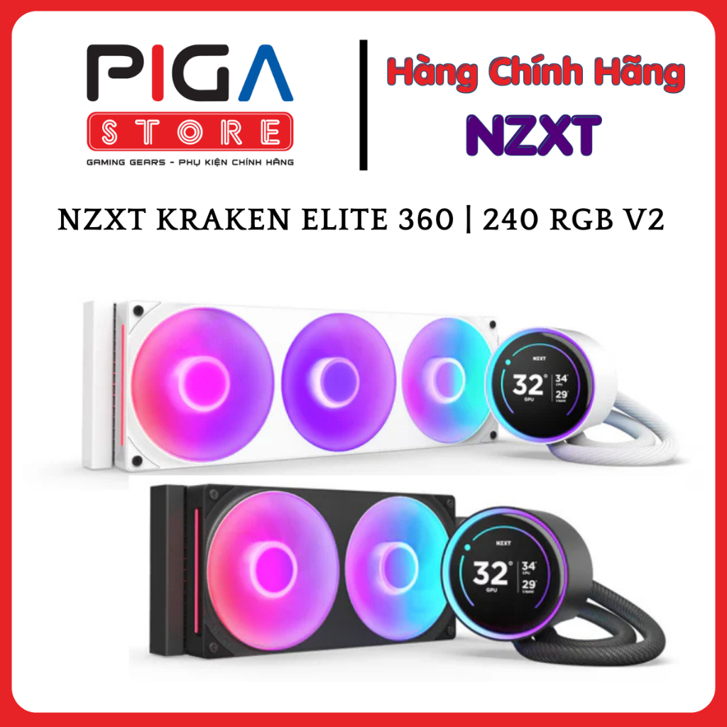 TẢN NHIỆT NƯỚC AIO NZXT KRAKEN ELITE 360 | 240 RGB V2