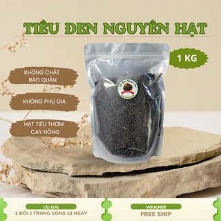 Tiêu đen nguyên hạt - Gói 1KG - Cay Thơm Gia Vị