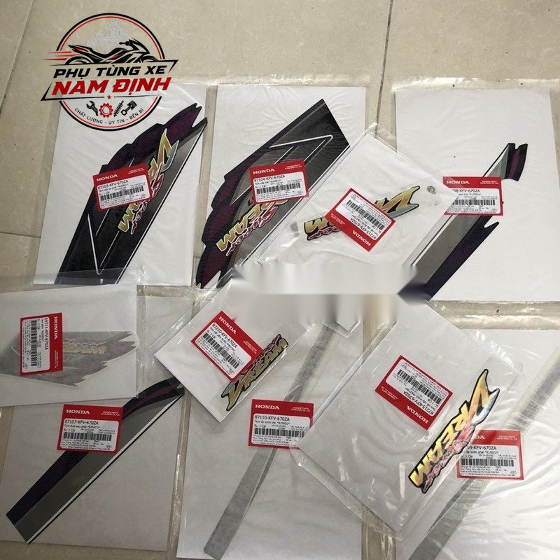 Bộ Tem Honda Super Dream Đời 2007 Limited Edition ( Cả Tem Nổi  )H