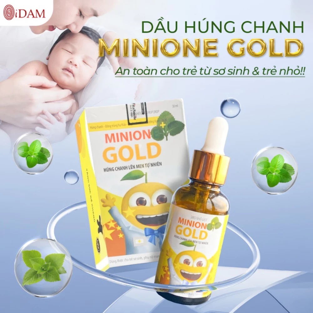 TINH DẦU HÚNG CHANH MINIONE GOLD 30ML - HÀNG CHÍNH HÃNG