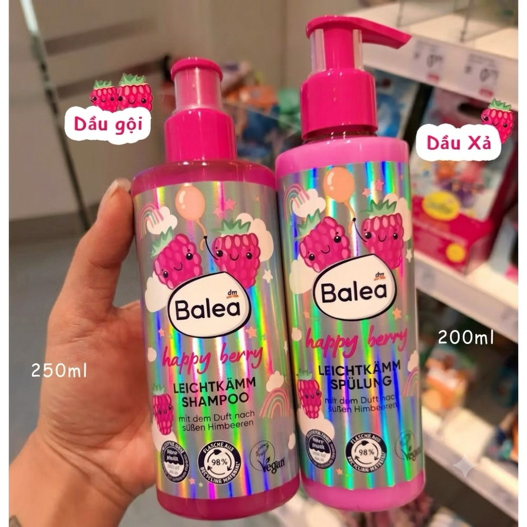 (Nội địa Đức) Dầu gội xả bé gái, dưỡng tóc Balea Nội địa Đức