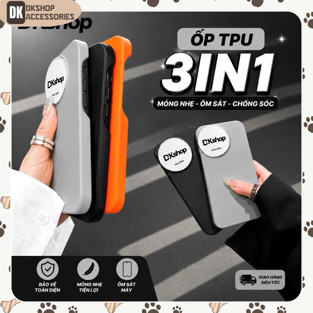 Ốp Lưng i.P TPU Mềm Mịn - Bảo Vệ Toàn Diện, Chống Va Đập, Không Bám Bụi DKSHOP
