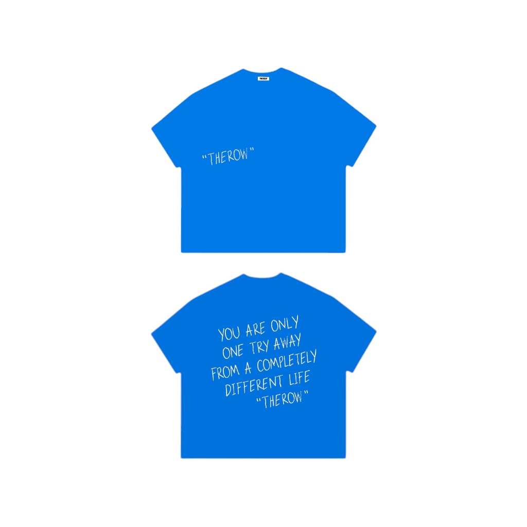 [MỚI] TR14 THEROW Áo Thun Boxy Local Brand Tay Ngắn Cotton 250gsm "ON TRY AWAY" Áo Phông Forrm Rộng Unisex Nam Nữ | BigBuy360 - bigbuy360.vn
