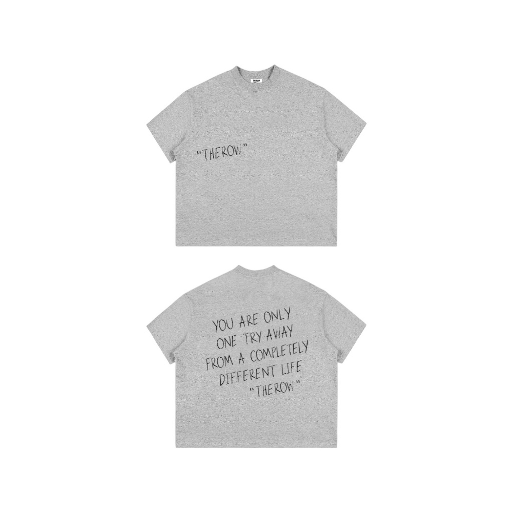 [MỚI] TR14 THEROW Áo Thun Boxy Local Brand Tay Ngắn Cotton 250gsm "ON TRY AWAY" Áo Phông Forrm Rộng Unisex Nam Nữ | BigBuy360 - bigbuy360.vn