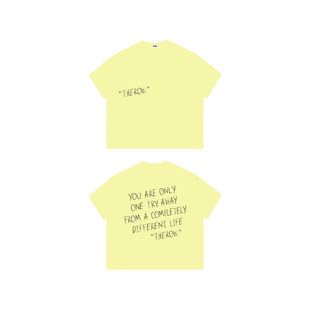 [MỚI] TR14 THEROW Áo Thun Boxy Local Brand Tay Ngắn Cotton 250gsm "ON TRY AWAY" Áo Phông Forrm Rộng Unisex Nam Nữ | BigBuy360 - bigbuy360.vn