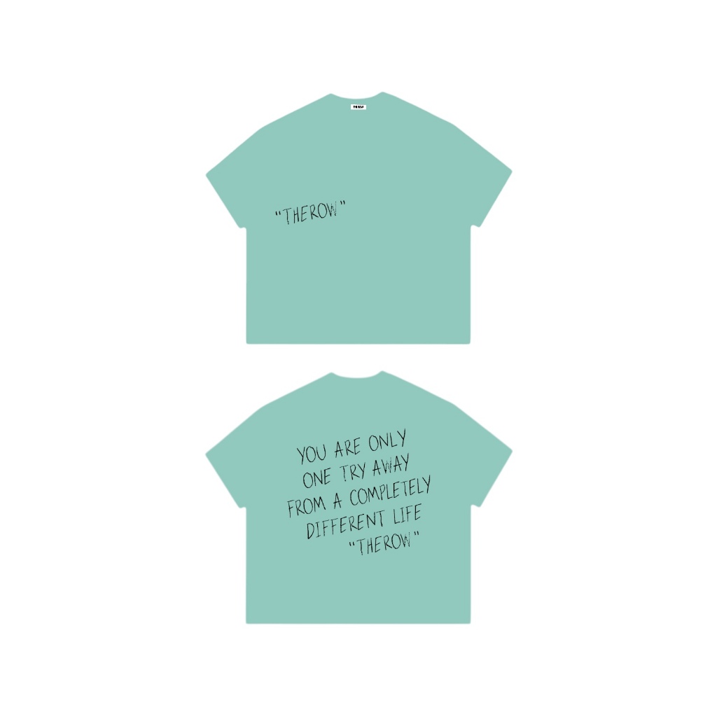 [MỚI] TR14 THEROW Áo Thun Boxy Local Brand Tay Ngắn Cotton 250gsm "ON TRY AWAY" Áo Phông Forrm Rộng Unisex Nam Nữ | BigBuy360 - bigbuy360.vn