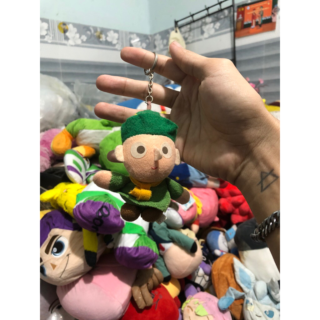 Gấu 2hand thú bông nhân vật Snufkin từ bộ truyện Moomin.