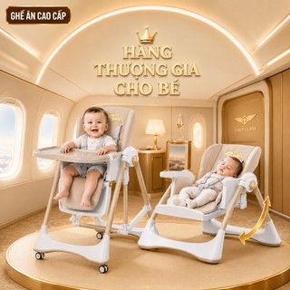 Ghế ăn dặm MiniBear đa năng cho bé, ghế tập ngồi ăn có khay, nôi rung êm ái ru bé ngủ, gấp gọn tiện lợi