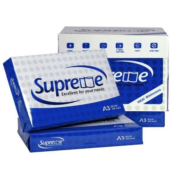 Giấy A4 Supreme Định Lượng 80 gsm Vỏ xanh