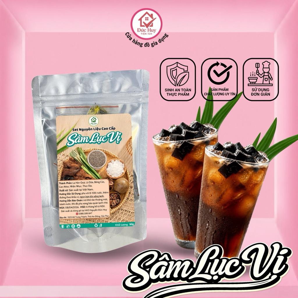 Set Sâm Lục Vị Truyền Thống - Pha được 10Lít Nước Sâm Giải Khát