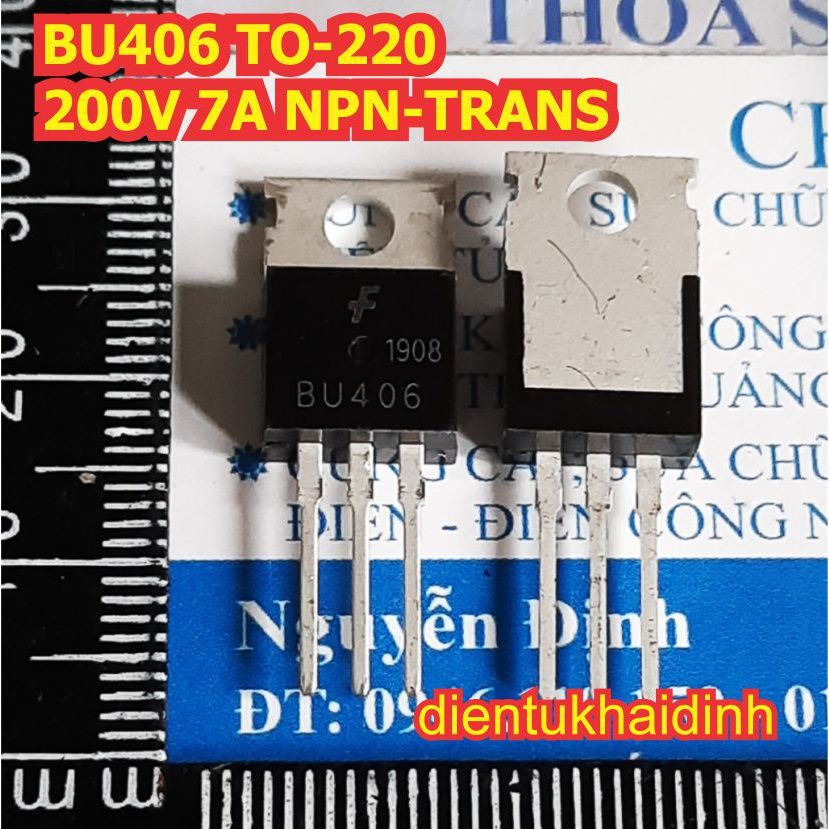 5 con BU406 406 TO-220 200V 7A NPN TRANSISTOR nghịch KDE1241