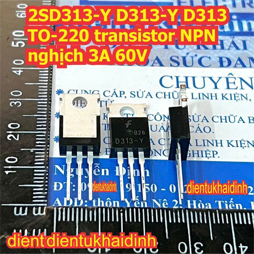 10 con 2SD313-Y D313-Y D313 TO-220 transistor NPN nghịch 3A 60V kde0272