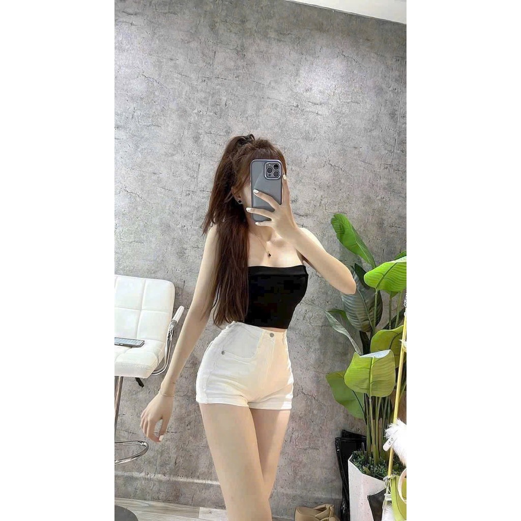 Áo Quây Kèm Mút Ngực HER Clothing, Áo Ống Cúp Ngực Cotton Co Giãn Ôm Sát Nâng Ngực Quyến Rũ Hè 2026