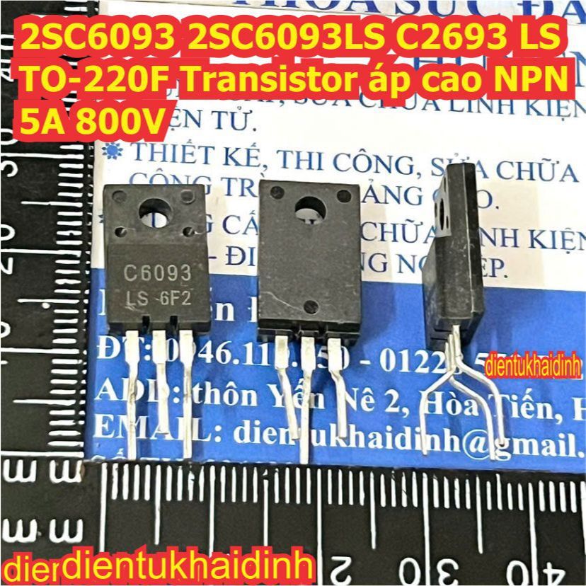 3 con 2SC6090 2SC6093 2SC6090LS C2690 2SC6093LS C2693 LS TO-220F Transistor áp cao NPN kde1063