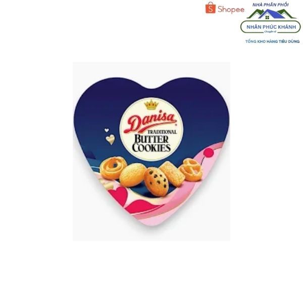 [1 Hộp] Bánh Danisa Butter Cookie Heart Shape (Hộp Trái Tim)132Gr_06260