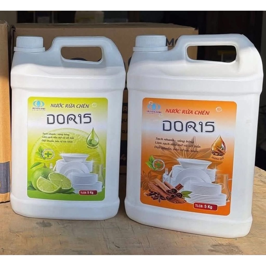 Nước rửa chén Doris 5l và 10l