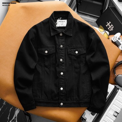 [FORM RỘNG] Áo khoác nam HEBOZ denim premium 3M, áo khoác jean dáng regular thoải mái - 00003214
