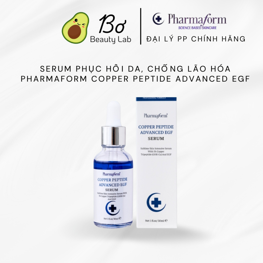 [HÀNG CÔNG TY] Serum phục hồi da, chống lão hóa Pharmaform Copper Peptide Advanced EGF