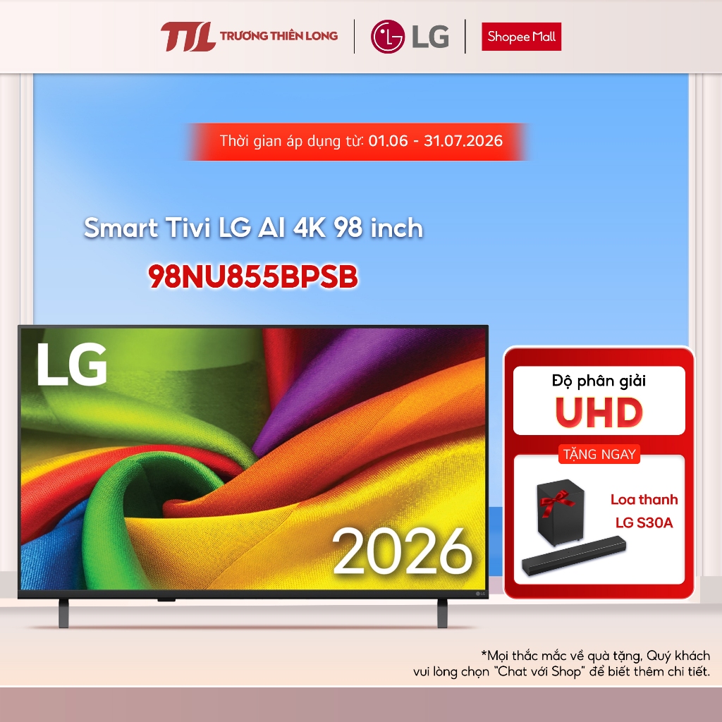 98NU855BPSB | 86UA8450PSA - Smart Tivi LG AI 4K 86 Inch 86UA8450PSA | 98 Inch 98NU855BPSB [FREESHIP 