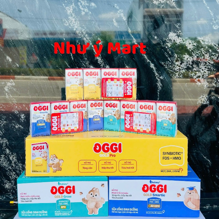 Thùng 110ml -Sữa dinh dưỡng pha sẵn OGGI : oggi gold pro, oggi gold grow, oggi smartie cho bé DATE M