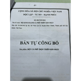 cà phê  pha pin chồn. thiên sơn phát 500g