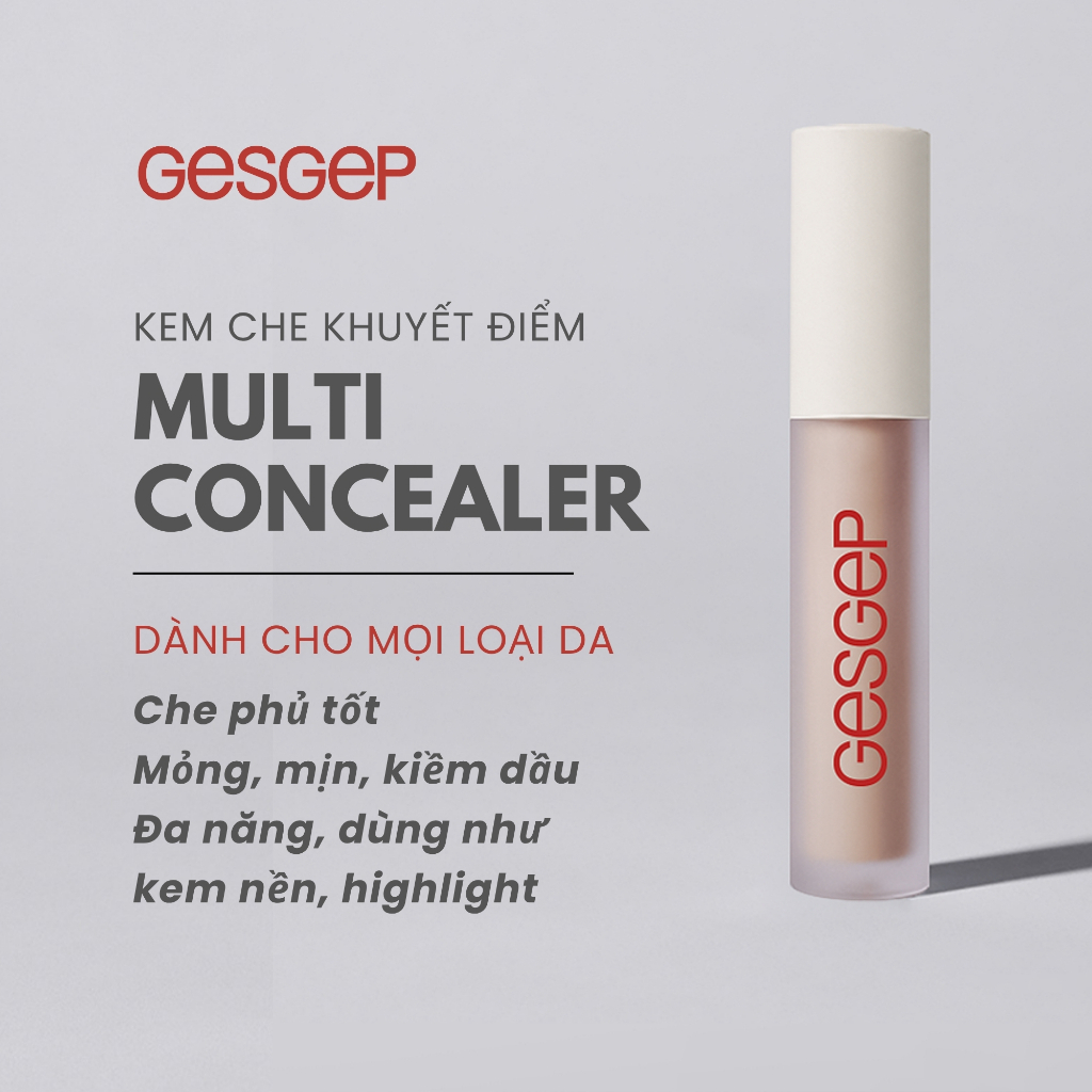 Kem che khuyết điểm Gesgep Multi Concealer 5,5g che khuyết điểm nhanh chóng, kiềm dầu hiệu quả
