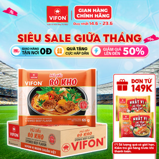 Thùng 30 gói hủ tiếu bò kho vifon 65g/gói