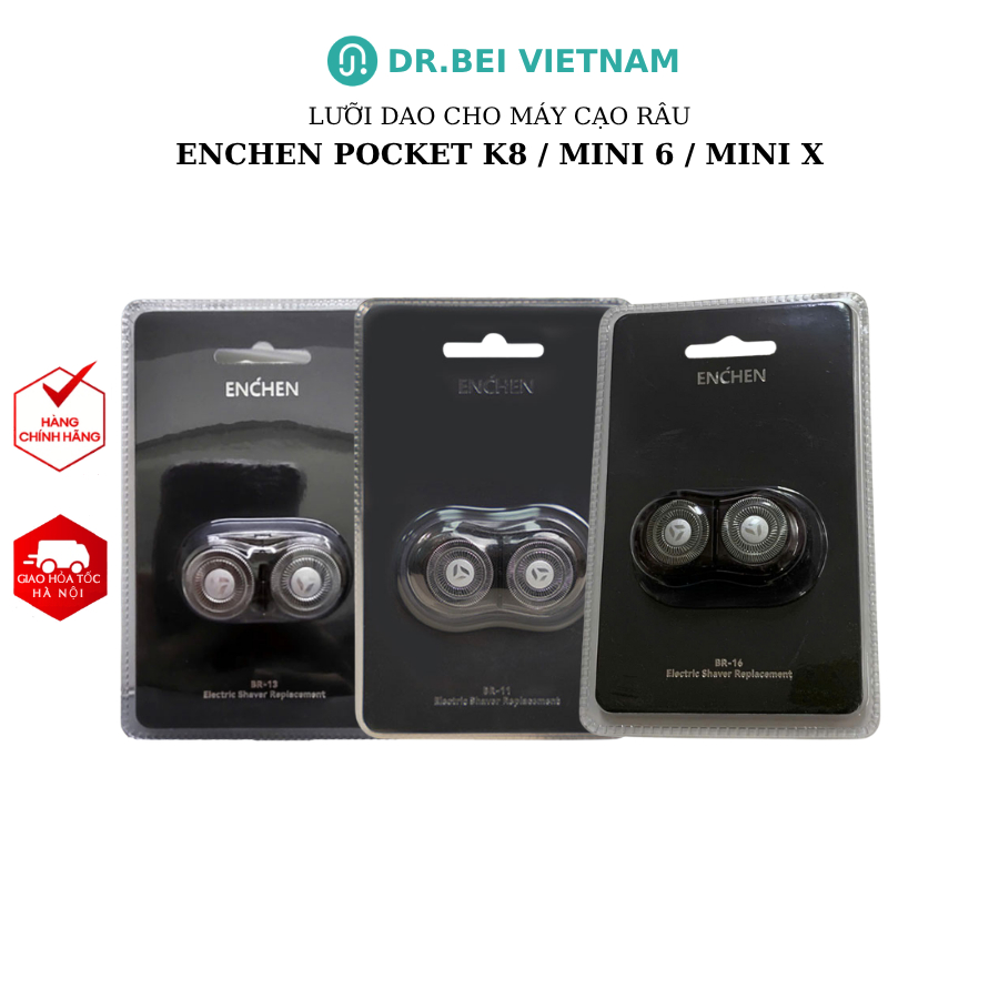 Đầu cạo, Lưỡi dao thay thế cho máy cạo râu Enchen Mini 6, Enchen Mini X, Enchen K8 Pocket